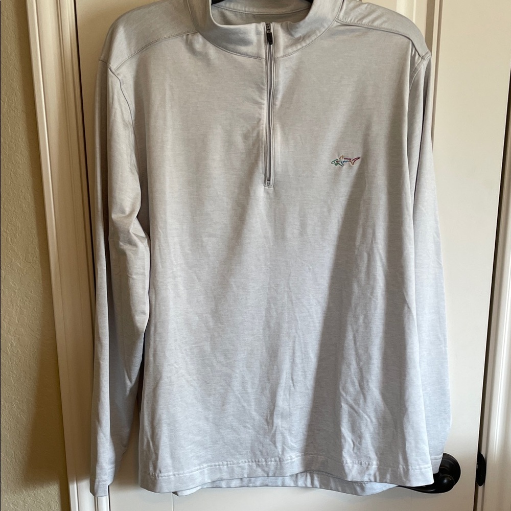 Greg Norman Collection Light Gray Pullover